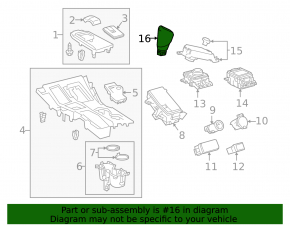 Ручка КПП Lexus NX300 NX300h 18-21 кожа черная