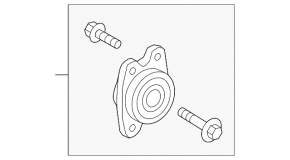 Подшипник ступицы передней правой Audi A4 B9 17-20