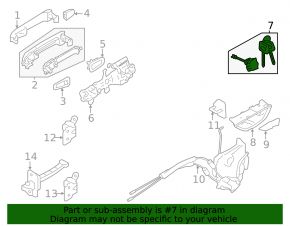 Ключ Subaru Forester 25-26 4 кнопки