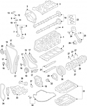 Розподільний випуск Audi A5 F5 18-20 2.0T