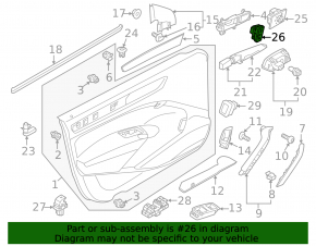 Кнопка центрального замка передняя правая VW Passat b7 12-15 USA