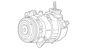 Компрессор кондиционера Chevrolet Malibu 16-23 1.5T