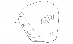 Подушка безопасности airbag в руль водительская Chevrolet Volt 16- черн