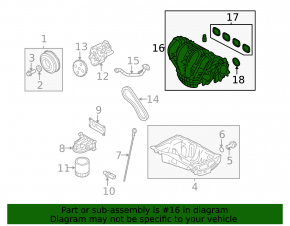 Коллектор впускной Ford Escape MK3 13-19 2.5