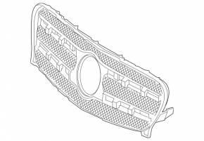 Решітка радіатора grill Mercedes GLA 15-17