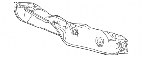Защита коллектора Toyota Prius 50 16-22 верхняя