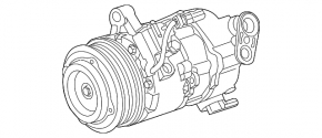 Компрессор кондиционера Cadillac CTS 14- 3.6 447280-9680