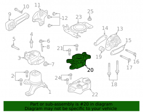 Подушка кпп Land Rover Range Rover Evoque 14-18