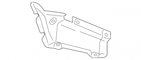 Защита заднего бампера левая Subaru Impreza WRX GH 08-11 5d