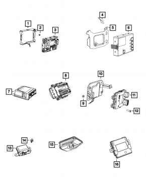 Body Control Module Jeep Renegade 15-17