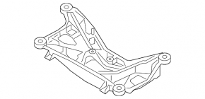 Траверса АКПП Audi Q5 80A 18-24 2.0T, MHEV