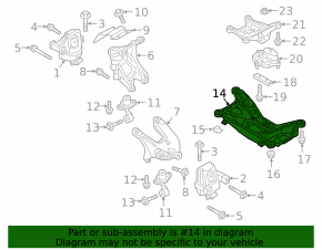 Траверса АКПП Audi Q5 80A 18-24 2.0T, MHEV
