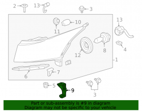 Крепление крыла переднее левое Chevrolet Cruze 11-16