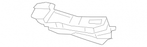 Абсорбер переднего бампера правый Mercedes C-class W205 19-21