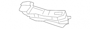 Абсорбер переднего бампера правый Mercedes C-class W205 19-21