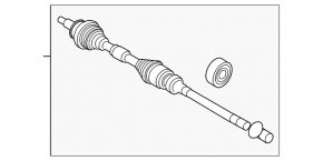 Привод полуось передняя правая Mazda CX-5 19-21 2.5T