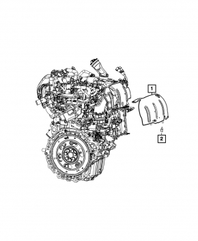Защита впускного коллектора Jeep Cherokee KL 19-23 2.0Т