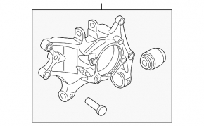 Цапфа задняя правая Kia Sorento 22-26 AWD HEV, PHEV