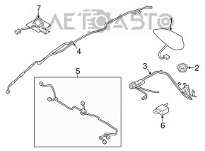 GPS NAVIGATION ANTENNA MODULE UNIT Mazda 6 14-16