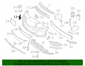 Заглушка буксировочного крюка переднего бампера Mercedes W246 B250e 16-17