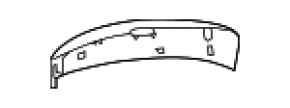 Кришка бокового дзеркала права Mazda CX-5 24-25 чорна