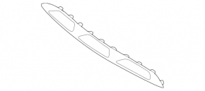 Накладка губ переднього бампера Mercedes W167 GLE 350 450 20-23 AMG pkg