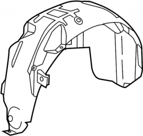 Подкрылок задний правый Infiniti JX35 QX60 13-20