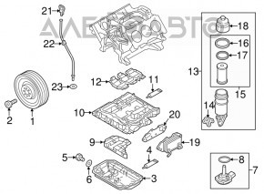 Корпус масляного фильтра VW Touareg 13-17 3.6