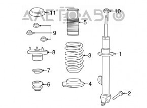 Амортизатор передний правый Chrysler 300 11-22 3.6 RWD