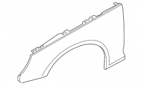 Крыло переднее правое Audi A4 B9 17-19