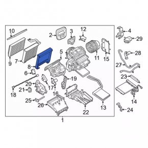 Испаритель Ford Focus mk3 11-18