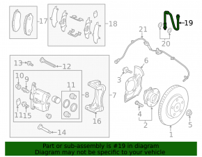 Шланг тормозной передний правый Mazda CX-5 13-16