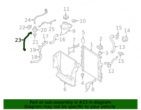 Патрубок охлаждения нижний Mercedes W164 ML350
