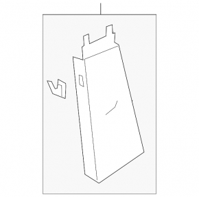 Накладка центральной стойки верхняя ремень правая Audi A6 C7 12-18 без воздуховода, бежевая, под химчистку