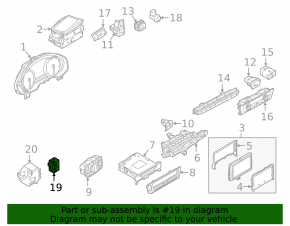 IGNITION SWITCH LOCK MODULE Audi A6 C7 12-18