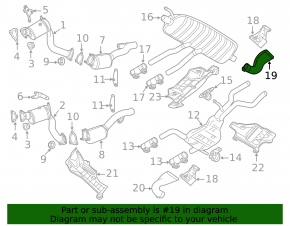 Насадка глушителя правая Audi Q7 4L 13-15