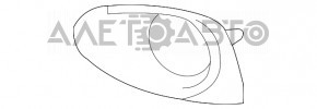 Обрамление птф правое Lexus RX350 RX450h 13-15 рест