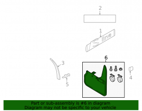 Брызговики передние 2шт Audi A4 B9 17-25