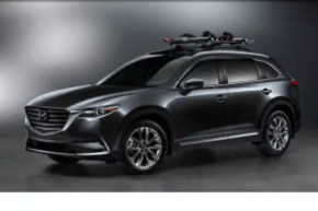 Рейлинг продольный левый Mazda CX-9 16-22 без заглушек