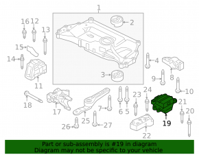 Подушка двигателя левая VW Beetle 12-13 2.0T