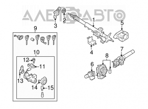 Рулевой карданчик Subaru Outback 10-14