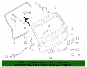 Петля двери багажника правая BMW X3 G01 18-24