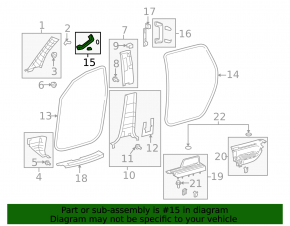Ручка передняя стойки левая Toyota Sequoia 08-16 беж, царапины