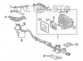 Высоковольтный кабель Lexus RX450h 16-22 через весь кузов, отрезан провод