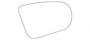 Дзеркальний елемент правий Mercedes X247 GLB 20-26 підігрів, BSM