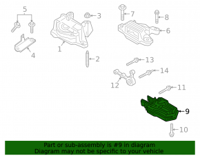 Подушка двигателя задняя Ford Escape MK4 20-26 1.5T FWD