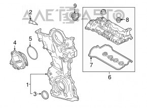 Крышка маслозаливной горловины Mazda CX-9 16-23 2.5T