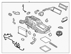Печка в сборе Jaguar F-Pace X761 18-21