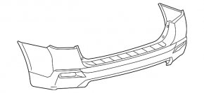 Бампер задній голий Toyota Highlander 11-13