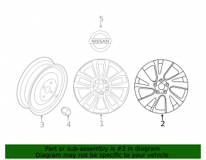 Диск колесный R20 Nissan Pathfinder 13-16